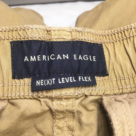 AMERICAN EAGLE Men's Next Level Flex Khaki Jogger Pants - Size Small - Picture 11 of 12
